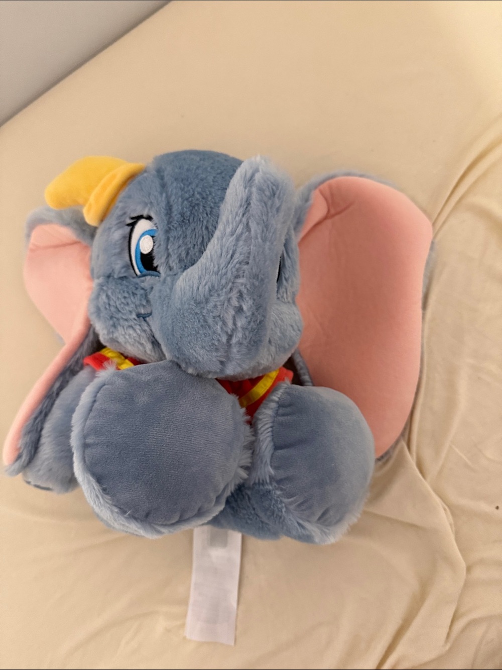 Disney Dumbo Plush - Blue Elephant with Pink Ears and Yellow Hat